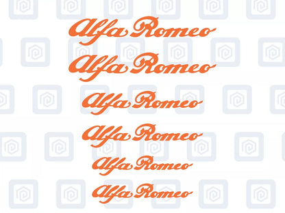 Alfa Romeo 6x Brake Caliper Decal Stickers Mito Giulia Stelvio Tonale High Temp