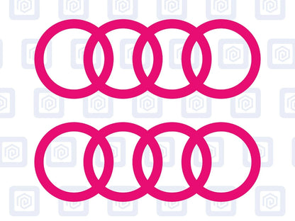 3 Lines Side Skirt Decals Fits A3 A4 A5 A6 TT Vinyl Sticker Pair (set of 2)