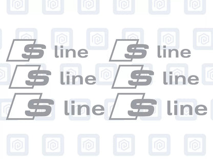 Audi S Line Brake Caliper Decals Fits A1 A3 A4 A5 A6 A7 TT sticker (set of 6)