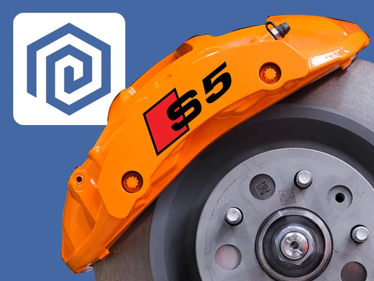 S5 Brake Caliper Decals 2 Colour Fits A5 S5 RS5 5 High Temp Sticker Logos