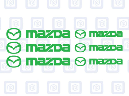 Mazda Brake Caliper Decals Sticker Logos (set of 6) JDM JAP DRIFT
