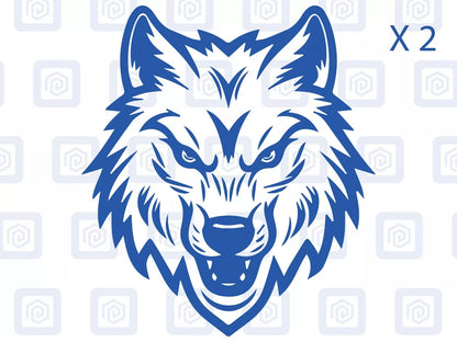Wolf Head Vinyl Decals For Campervan Motorhome Caravan Sticker Graphic