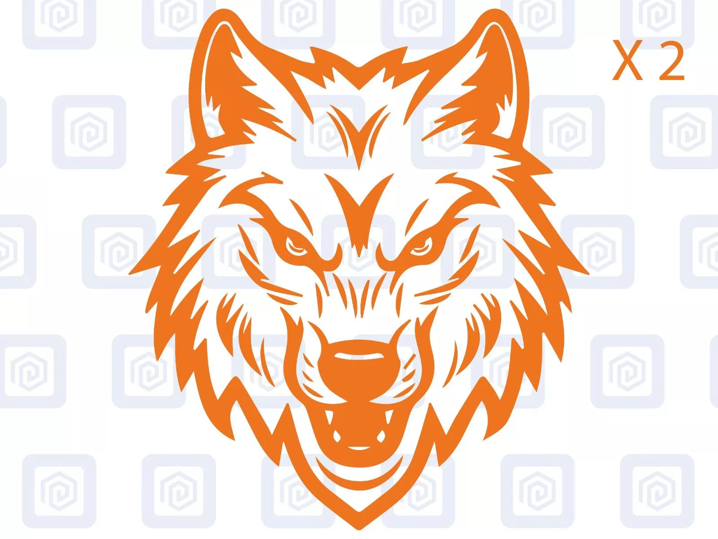 Wolf Head Vinyl Decals For Campervan Motorhome Caravan Sticker Graphic