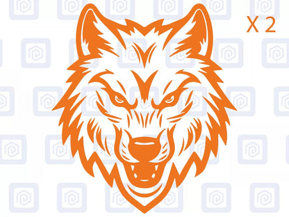 Wolf Head Vinyl Decals For Campervan Motorhome Caravan Sticker Graphic