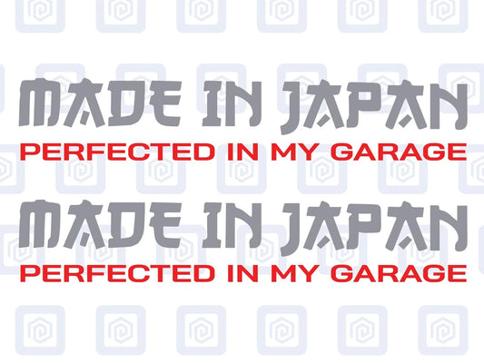 Made In Japan Garage JDM Sticker Decal 2 Colour Honda Mazda Toyota Nissan Suzuki