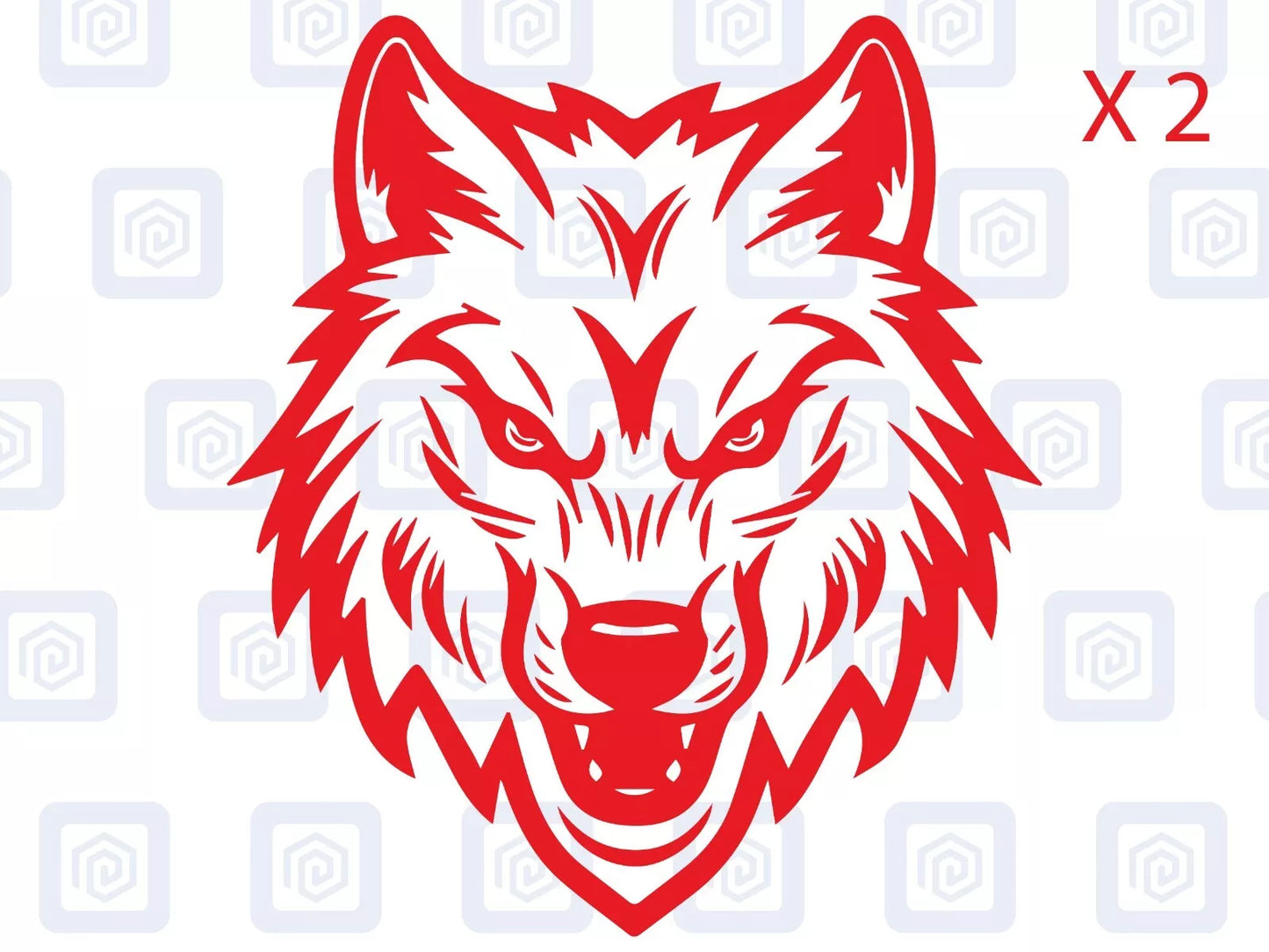 Wolf Head Vinyl Decals For Campervan Motorhome Caravan Sticker Graphic