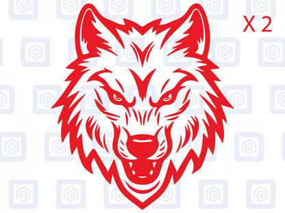 Wolf Head Vinyl Decals For Campervan Motorhome Caravan Sticker Graphic