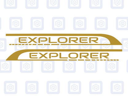 Explorer Side Graphics Vinyl Decal For Camper Van Caravan Motorhome Sticker