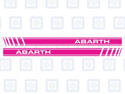 Fiat Abarth 500 595 695 Side Stripe Decal Sticker (Set of 2) Twin Air Sport Pop