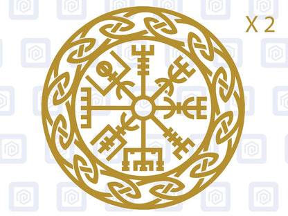 Viking Rune Compass Vinyl Decal For Camper Van Caravan Motorhome Campervan