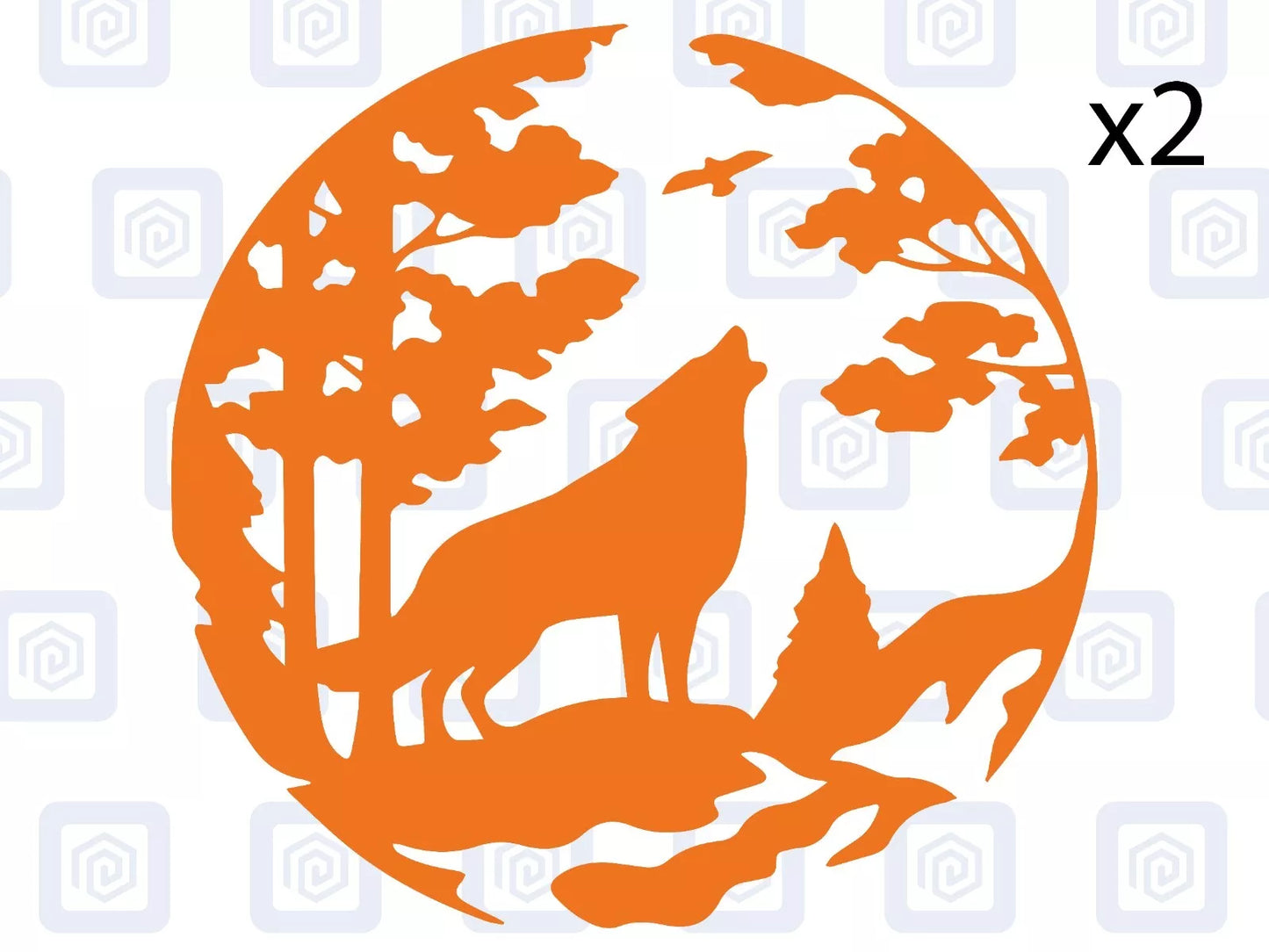 Howling Wolf Vinyl Decal For Camper Van Caravan Motorhome Graphic Campervan