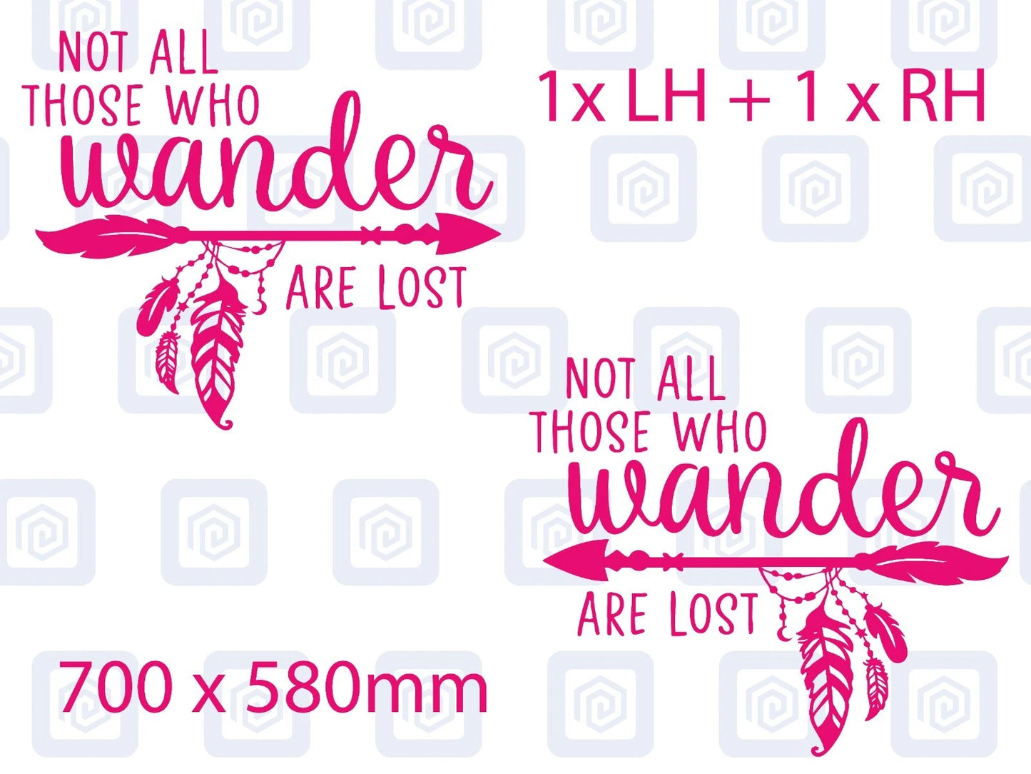 Not All Who Wander Are Lost Vinyl Decals For Camper Van Caravan Sticker Graphic