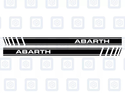 Fiat Abarth 500 595 695 Side Stripe Decal Sticker (Set of 2) Twin Air Sport Pop