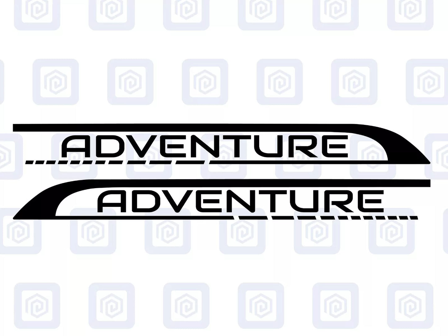 2x Adventure Side Graphics Vinyl Decal For Camper Van Caravan Motorhome Sticker