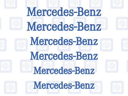 Mercedes Benz Style Brake Caliper Decals Stickers AMG A45 C63 (x 6) Straight