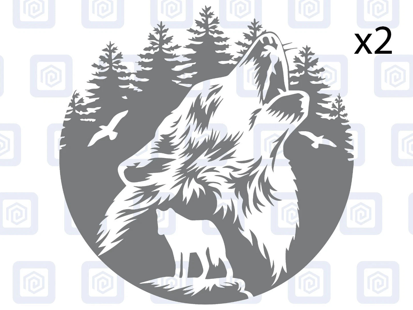 Howling Wolf Vinyl Decal For Camper Van Caravan Motorhome Graphic Campervan
