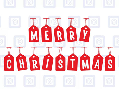 Merry Christmas Tags Letters Sticker Special Wall Art Vinyl Wall Sticker Decal