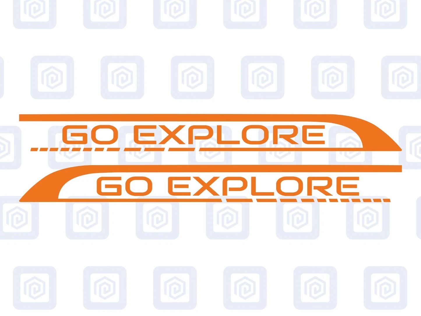 Go Explore Side Graphics Vinyl Decal For Camper Van Caravan Motorhome Sticker