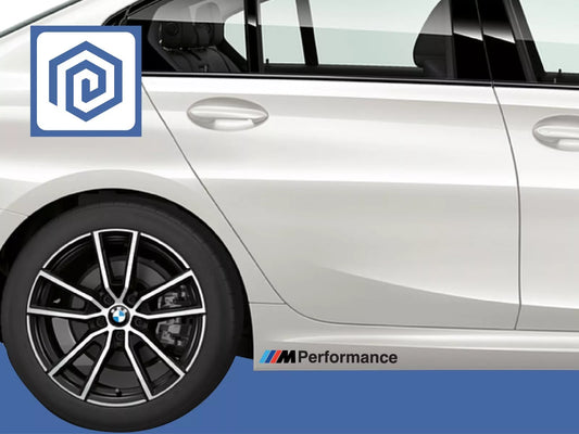 M Performance BMW Style Side Skirt Sill Sticker Decal Style Stickers Pair - x 2