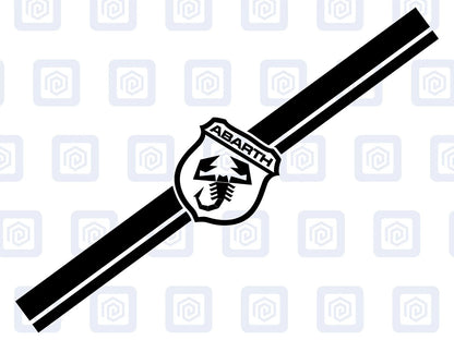 Fiat 500 Abarth 595 695 Bonnet Decal Sticker Stripe EsseEsse Competizione T-Jet