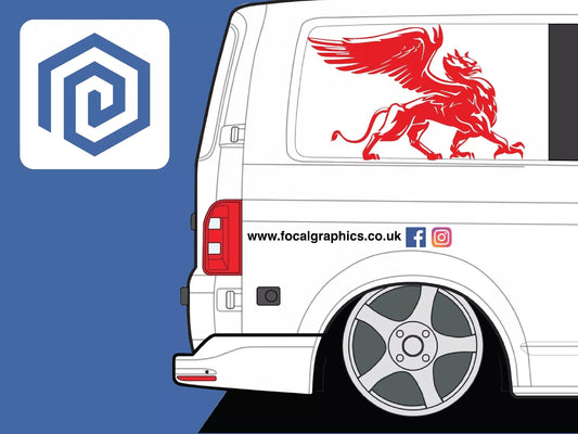 Griffin Mythical Animal Vinyl Decals For Campervan Van Caravan Sticker Graphic