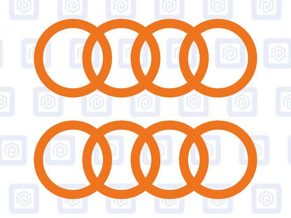 3 Lines Side Skirt Decals Fits A3 A4 A5 A6 TT Vinyl Sticker Pair (set of 2)