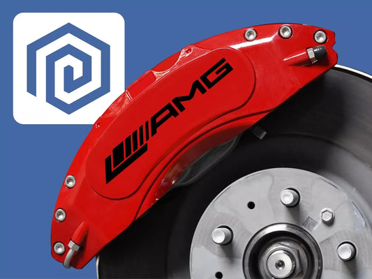 AMG Brake Caliper Decals sticker logos (set of 6)