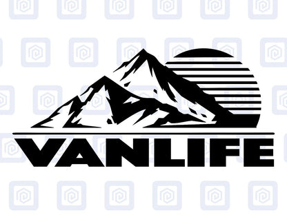 XL Van Life Camping Vinyl Decals For Camper Van Caravan Sticker Graphic
