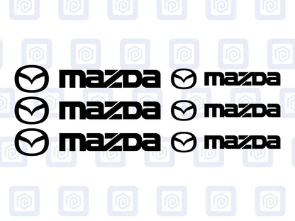 Mazda Brake Caliper Decals Sticker Logos (set of 6) JDM JAP DRIFT