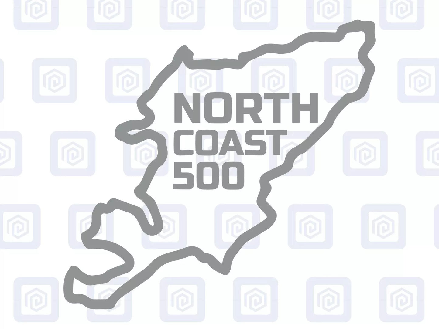 NC500 North Coast 500 Map Sticker Decal Graphic