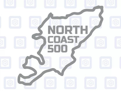 NC500 North Coast 500 Map Sticker Decal Graphic