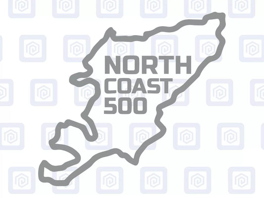 NC500 North Coast 500 Map Sticker Decal Graphic