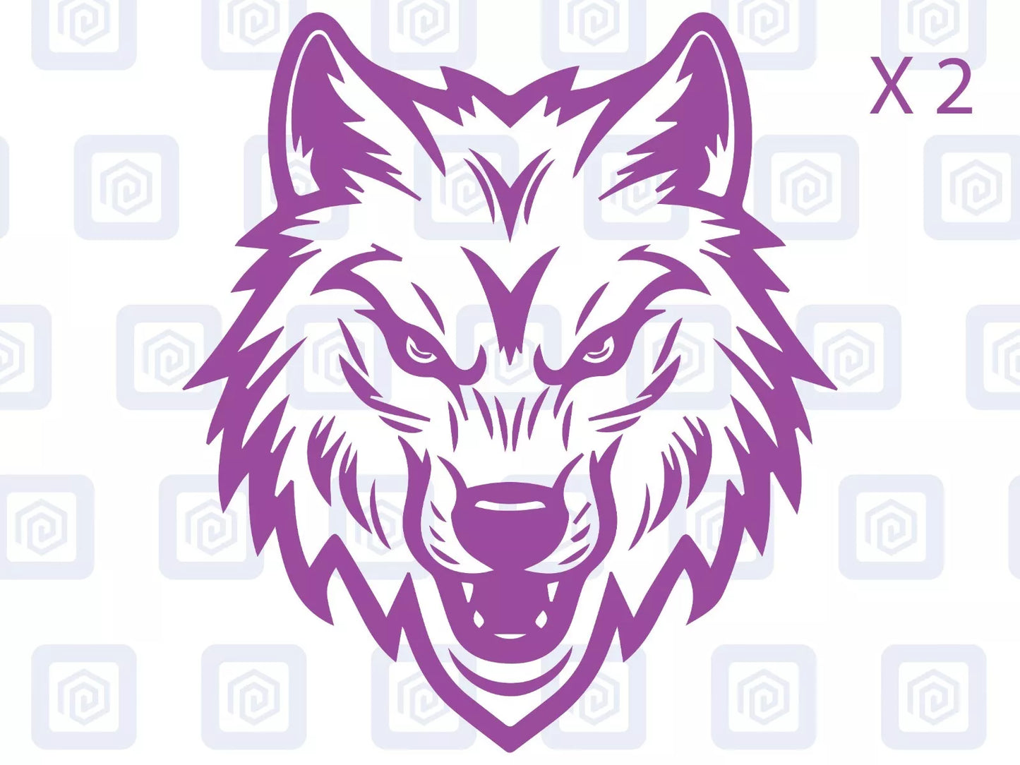 Wolf Head Vinyl Decals For Campervan Motorhome Caravan Sticker Graphic