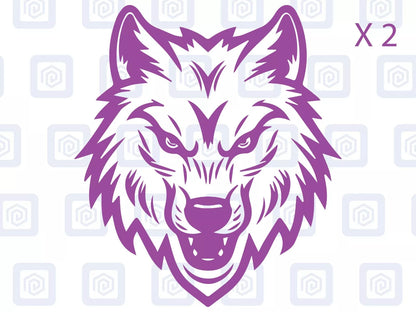 Wolf Head Vinyl Decals For Campervan Motorhome Caravan Sticker Graphic