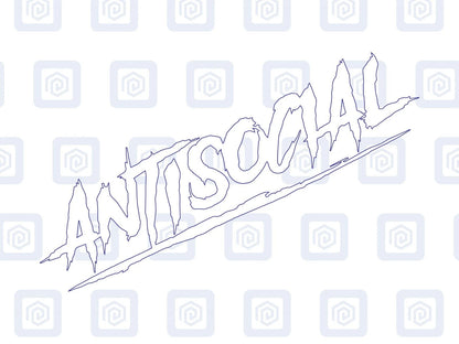 Antisocial Sticker JDM DUB Euro Stance VAG Vinyl Decal Graphic