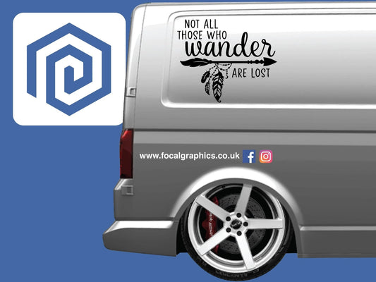 Not All Who Wander Are Lost Vinyl Decals For Camper Van Caravan Sticker Graphic