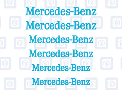 Mercedes Benz Style Brake Caliper Decals Stickers AMG A45 C63 (x 6) Straight