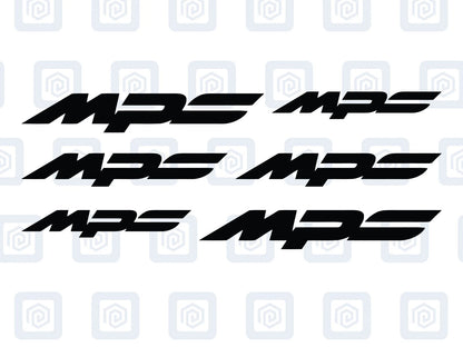 Mazda MPS 3 Style Brake Caliper Decal Style Stickers