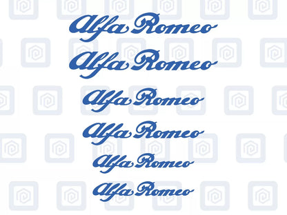 Alfa Romeo Style Brake Caliper Decals