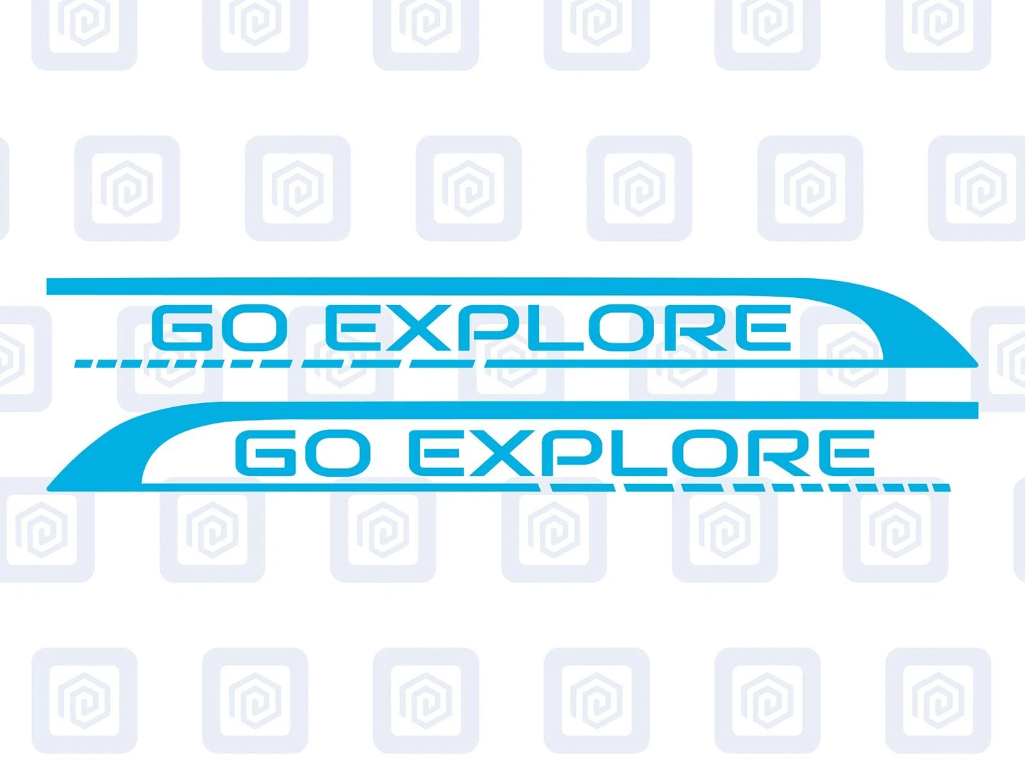 Go Explore Side Graphics Vinyl Decal For Camper Van Caravan Motorhome Sticker