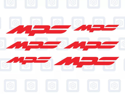 Mazda MPS 3 Style Brake Caliper Decal Style Stickers