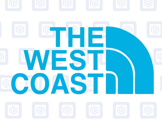 The West Coast Camping Surf Sea Sticker Decal Graphic Camper Van Skate Beach