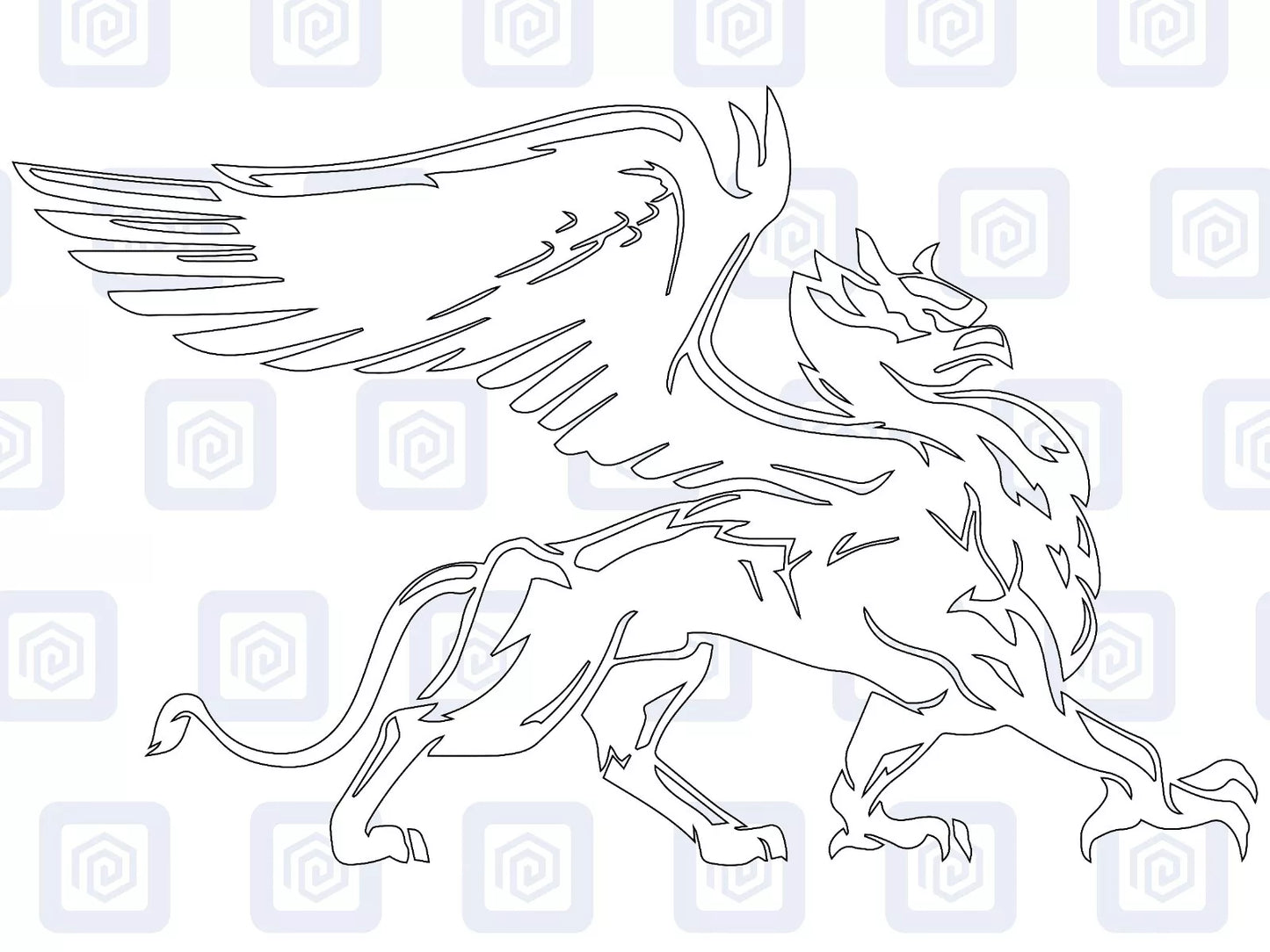 Griffin Mythical Animal Vinyl Decals For Campervan Van Caravan Sticker Graphic