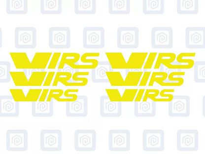 VRS Style Logo Caliper Vinyl Decal Stickers Fits Octavia Fabia Rapid Supurb x 6