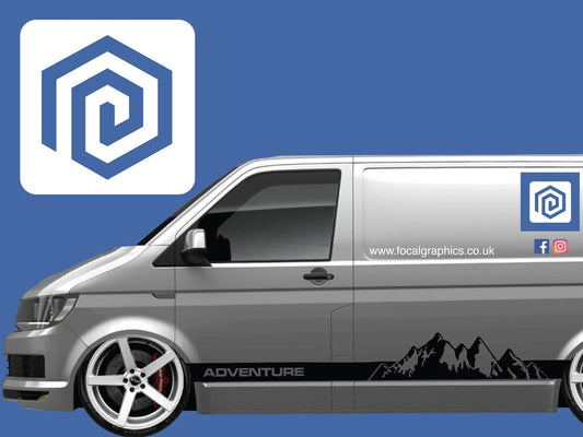 Adventure Full Side Vinyl Decals For Campervan Motorhome Caravan Sticker Graphic