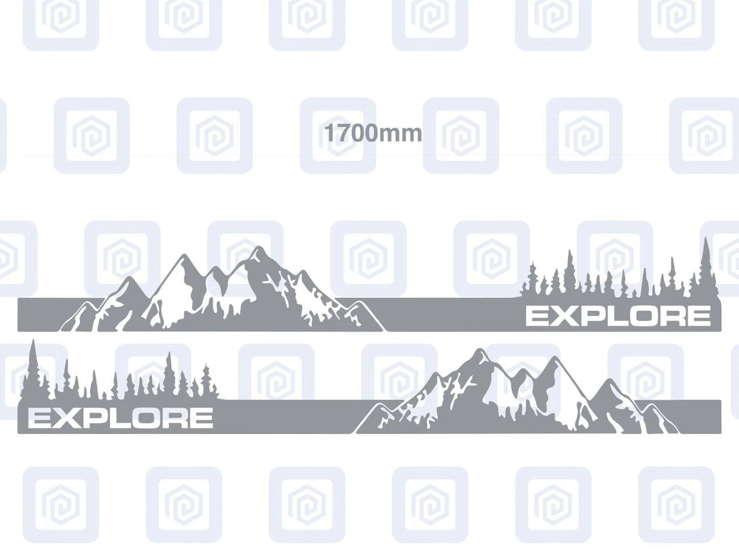 2.2m Explore Full Side Vinyl Decals For Campervan Motorhome Caravan Graphic Sill