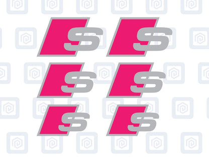 S Brake Caliper Decals Fits A1 A3 A4 A5 A6 A7 sticker logos (set of 6)
