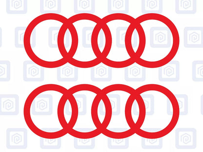 3 Lines Side Skirt Decals Fits A3 A4 A5 A6 TT Vinyl Sticker Pair (set of 2)