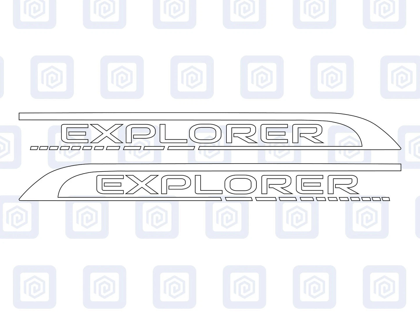 Explorer Side Graphics Vinyl Decal For Camper Van Caravan Motorhome Sticker