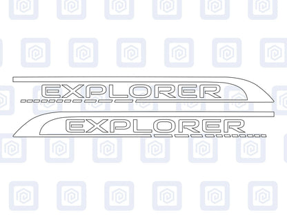 Explorer Side Graphics Vinyl Decal For Camper Van Caravan Motorhome Sticker